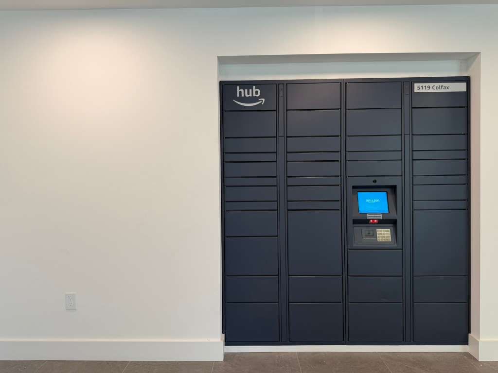 Amazon Hub lockers — building photo, 5119 Colfax