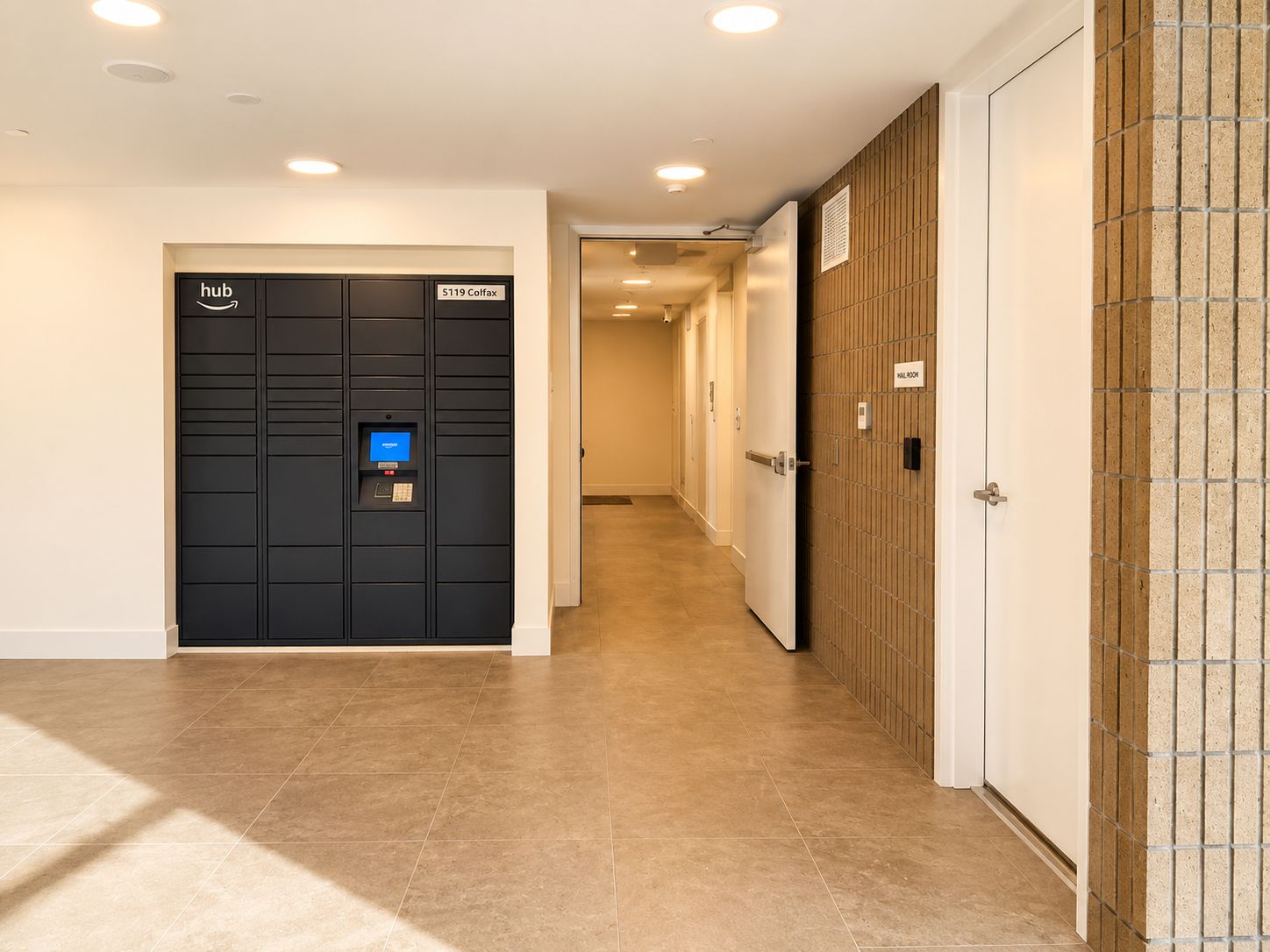 Amazon Hub lockers — building photo, 5119 Colfax
