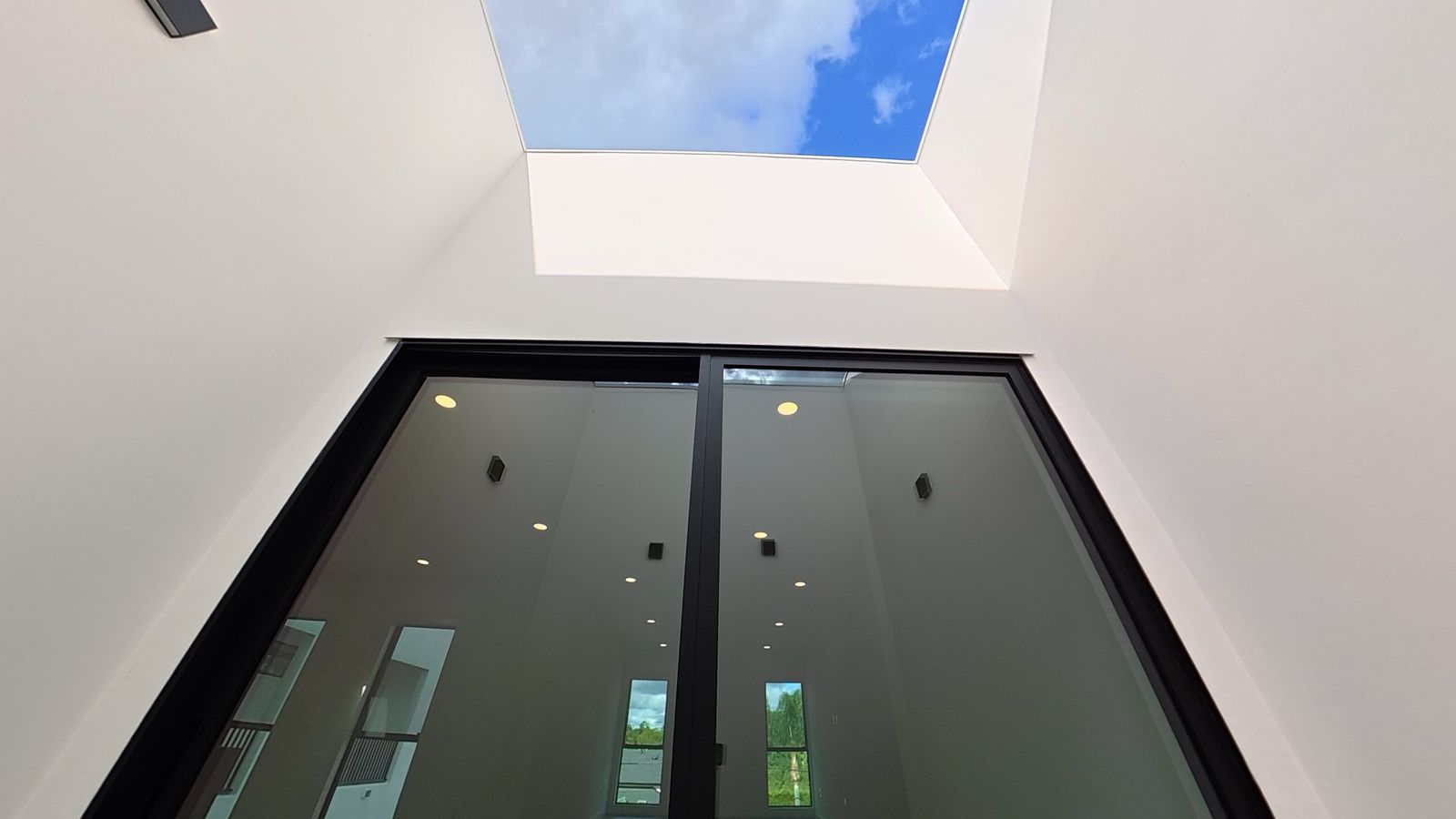 Private outdoor deck open to the sky